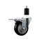 Service Caster 3.5'' Black Poly Swivel 1-1/2'' Expanding Stem Caster Total Lock Brake SCC-EXTTL20S3514-PPUB-BLK-112 - alternate 1